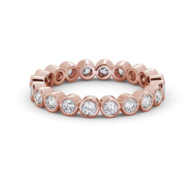 Full Eternity Ring, Round Cut Rub Over Setting