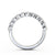 Half Eternity Ring, Round Cut With Milgrain Edge
