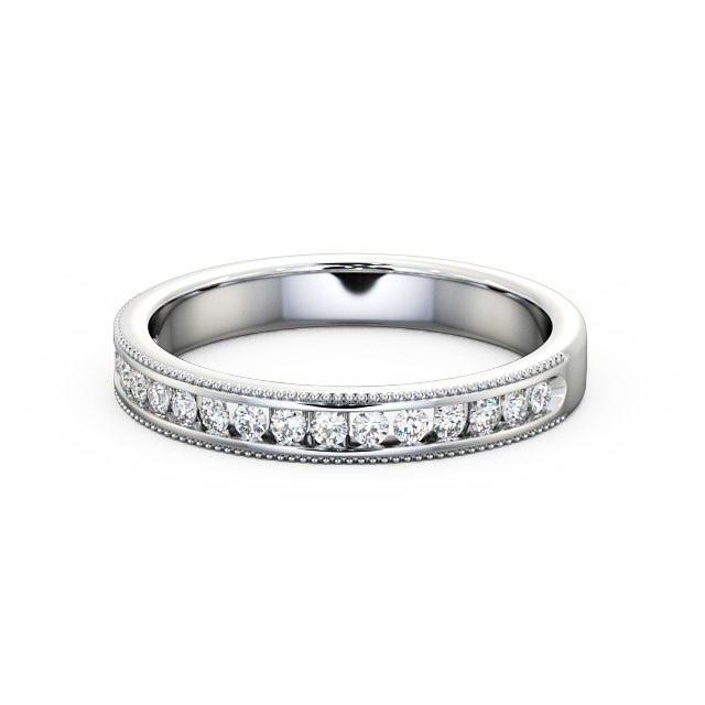 Half Eternity Ring, Round Cut With Migrain Edge