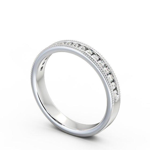 Half Eternity Ring, Round Cut With Migrain Edge