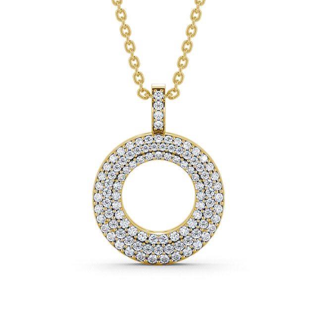 Circle Shaped Pendant 0.75ct