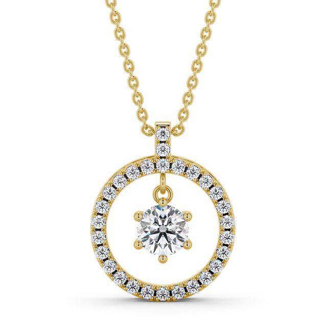 Circle Shaped Pendant 1.10ct
