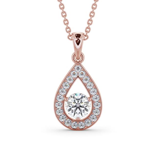 Drop Halo Pendant 1.30ct
