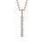 Drop Bar Pendant 0.20ct