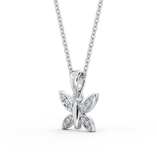 Drop Butterfly Pendant 0.20ct