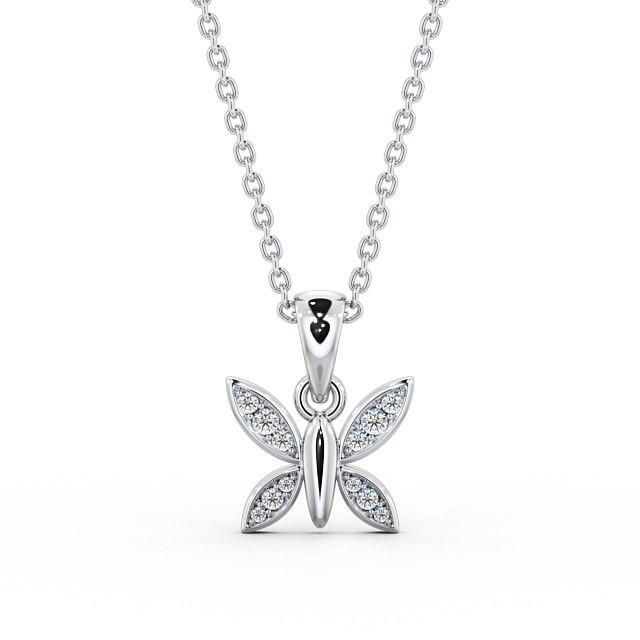 Drop Butterfly Pendant 0.20ct