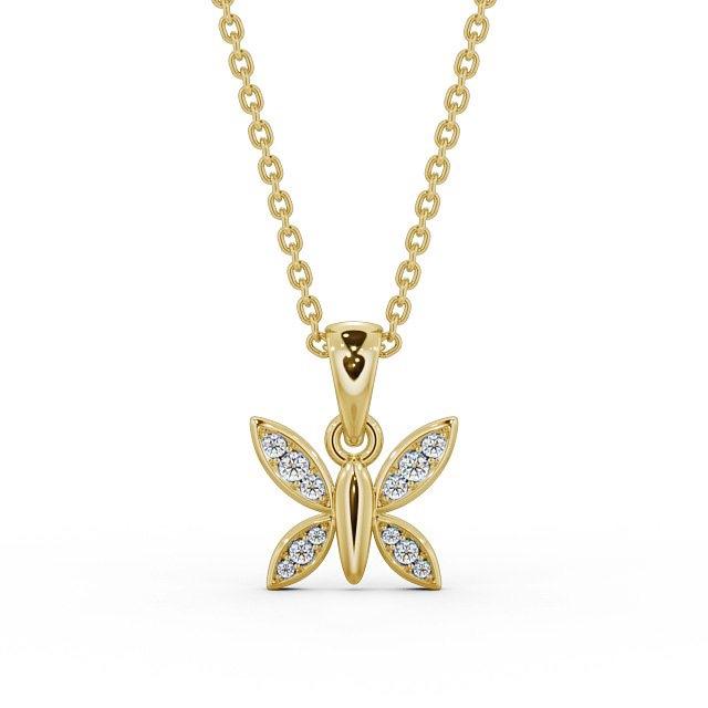 Drop Butterfly Pendant 0.20ct