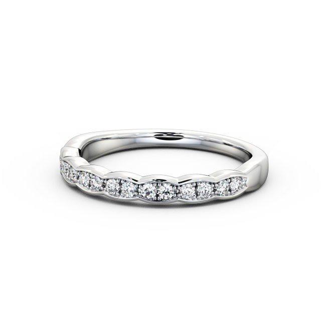 Half Eternity Ring, Round Cut Vintage DesignHalf Eternity Ring, Round Cut Vintage Design