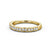 Half Eternity Ring, Round Cut Vintage Design