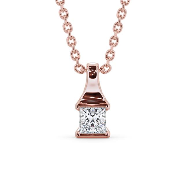 Princess Cut Classic Solitaire Pendant