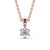 Round Cut Classic Solitaire Pendant