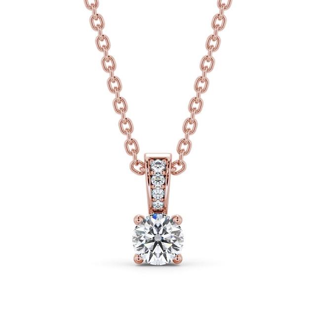 Round Cut Classic Solitaire Pendant