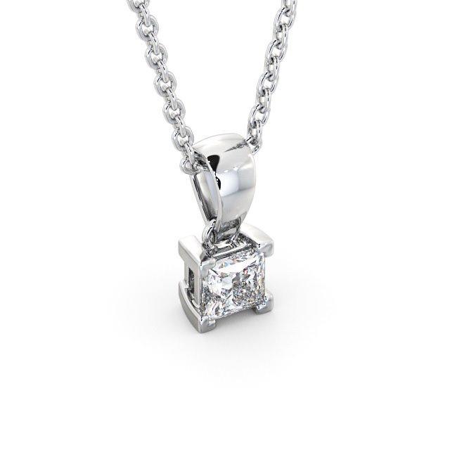 Princess Cut Classic Solitaire Pendant