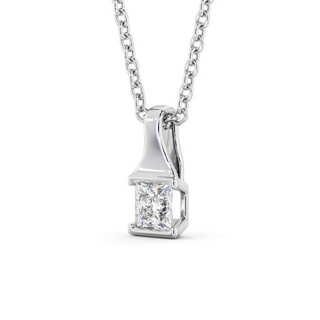 Princess Cut Classic Solitaire Pendant
