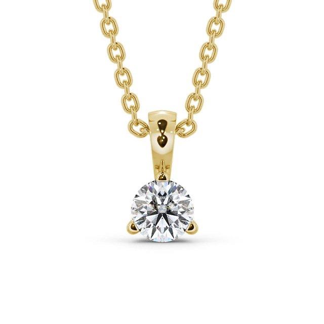 Round Cut Classic Solitaire Pendant