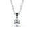 Round Cut Classic Solitaire Pendant