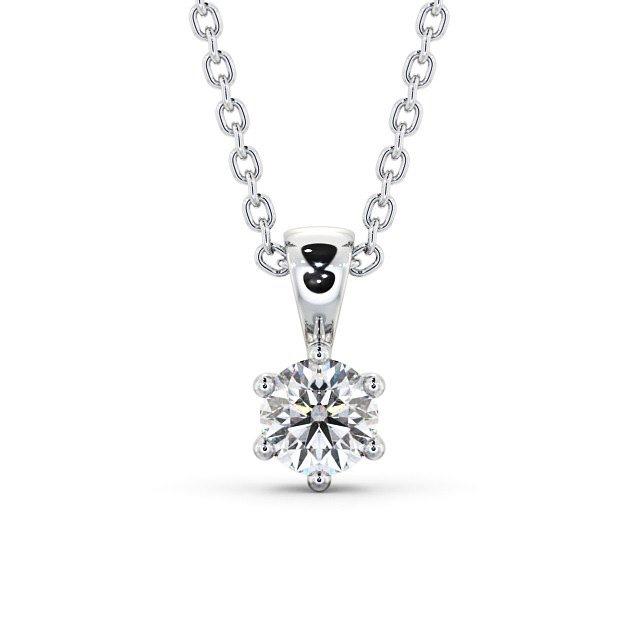 Round Cut Classic Solitaire Pendant