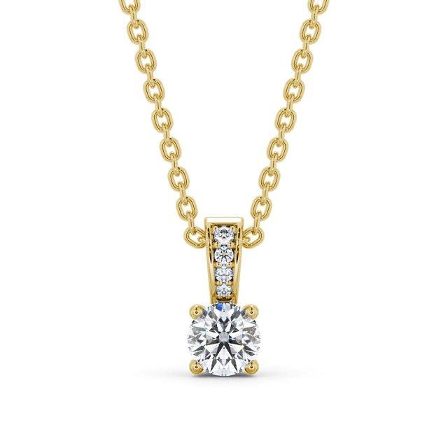 Round Cut Classic Solitaire Pendant