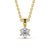 Round Cut Classic Solitaire Pendant