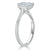 Pear Cut Moissanite Engagement Ring, Classic Style