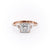 Princess Cut Moissanite Shoulder Set Ring Vintage Design