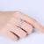 1.00ct Moissanite Engagement Ring, Split Shank Twist Design, Sterling Silver & Platinum