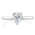 Pear Cut Moissanite Engagement Ring, Classic Style