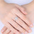 1.00ct Moissanite Engagement Ring, Classic Halo Setting with Stone Set Shoulders , Sterling Silver & Platinum