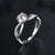 1.00ct Moissanite Engagement Ring, Split Shank Twist Design, Sterling Silver & Platinum