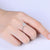 1.00ct Moissanite Engagement Ring, Classic Six Claw with Plain Band, Sterling Silver & Platinum