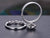 Bridal Ring Set, Round Cut Vintage Design