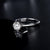 1.00ct Moissanite Engagement Ring, Classic Six Claw with Plain Band, Sterling Silver & Platinum