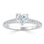 Heart Cut Moissanite Engagement Ring, Classic Style