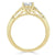 Asscher Cut Moissanite Engagement Ring, Vintage Style