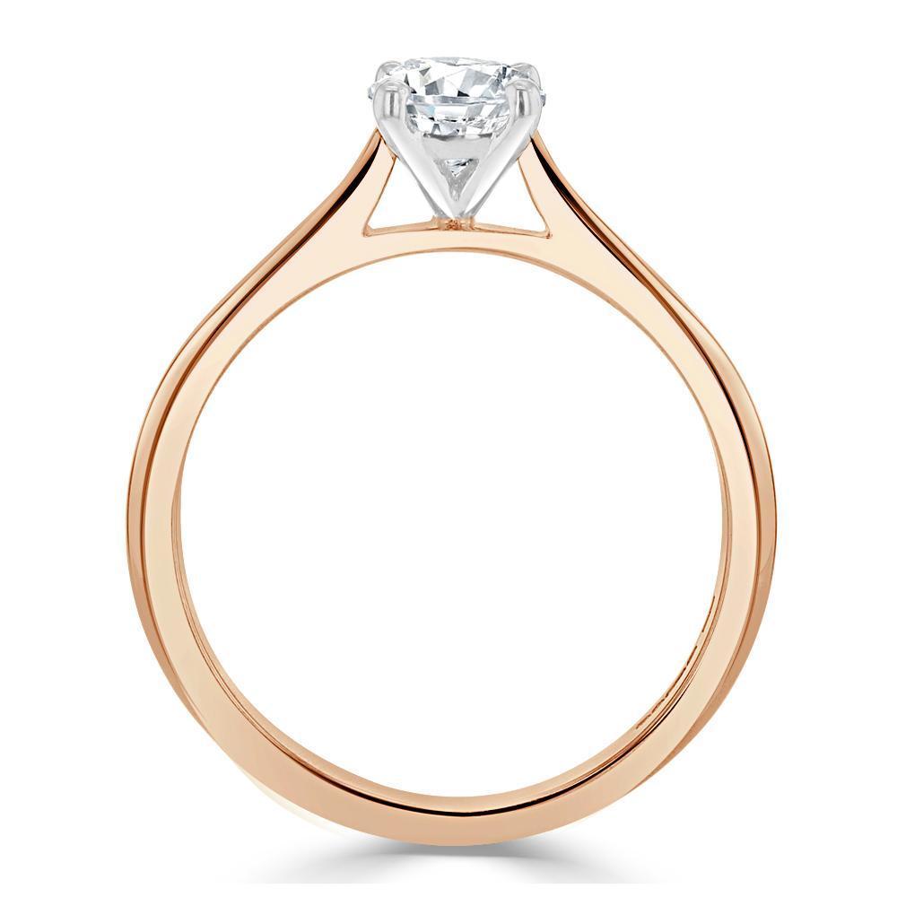 Radiant Cut Moissanite Engagement Ring, Classic Style