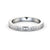 Classic Princess Cut Half Eternity Ring