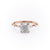 Cushion Cut Moissanite With Stone Set Shoulders