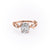Elongated Cushion Cut Moissanite Engagement Ring, Twig Design