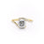 Cushion Cut Moissanite Twist Ring