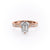 EMERALD CUT MOISSANITE STONE SET SHOULDERS WITH MILGRAIN EDGE