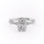 Elongated Cushion Cut Moissanite Engagement Ring, Vintage Design