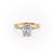 Elongated Cushion Cut Moissanite Engagement Ring, Vintage Design