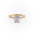 Elongated Cushion Cut Moissanite Engagement Ring, Vintage Design
