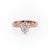 Elongated Cushion Cut Moissanite Stone Set Shoulders With Milgrain Edge