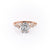 Elongated Cushion Cut Moissanite With Hidden Halo And Side Stones