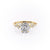Elongated Cushion Cut Moissanite With Hidden Halo And Side Stones