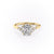 Elongated Cushion Cut Moissanite With Side Stones