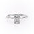 Elongated Cushion Cut Moissanite With Stone Set Shoulders