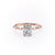 Elongated Cushion Cut Moissanite With Stone Set Shoulders