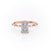 Emerald Cut Moissanite With Stone Set Shoulders